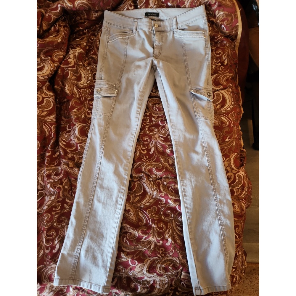White House Black Market Womens Cargo Slim Leg Pants Size 8R - Picture 9 of 16